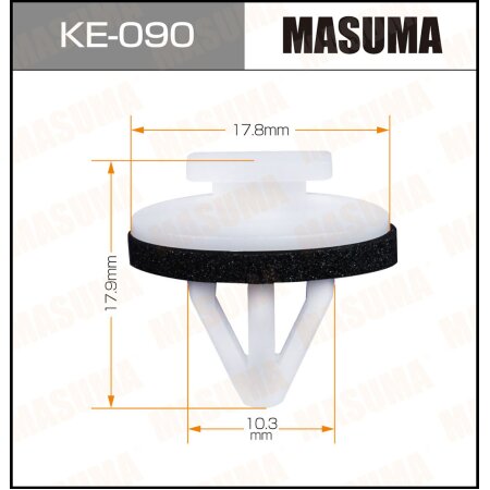 Retainer clip Masuma plastic, KE-090