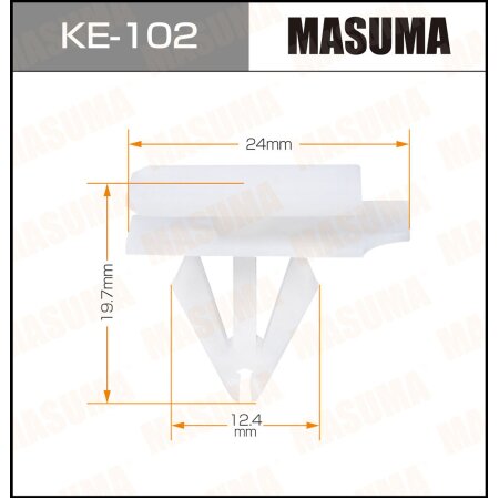 Retainer clip Masuma plastic, KE-102