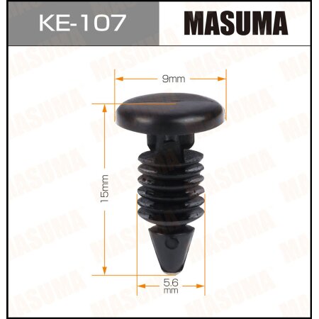 Retainer clip Masuma plastic, KE-107