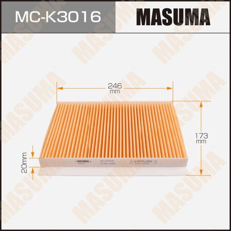 Cabin air filter Masuma, MC-K3016