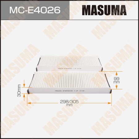 Cabin air filter Masuma, MC-E4026