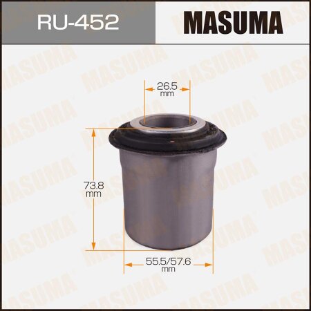 Silent block suspension bush Masuma, RU-452