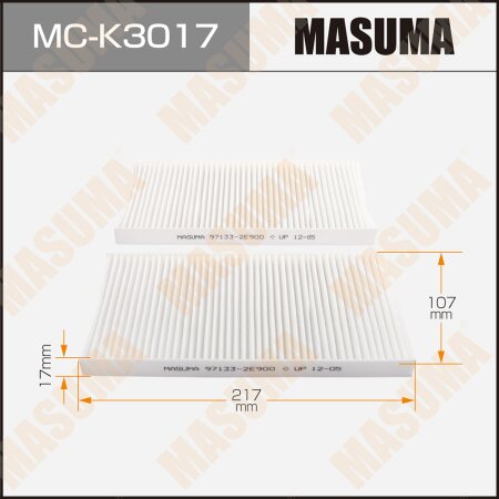 Cabin air filter Masuma, MC-K3017