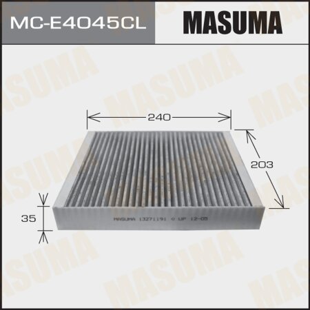 Cabin air filter Masuma charcoal, MC-E4045CL