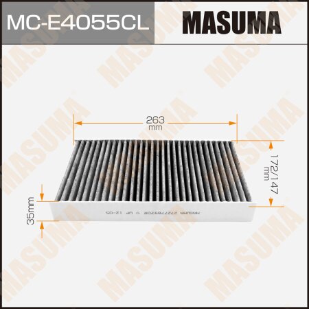 Cabin air filter Masuma charcoal, MC-E4055CL