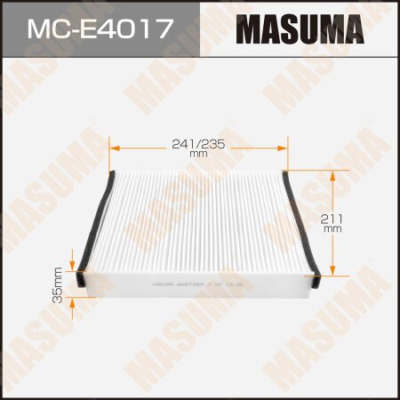 Cabin air filter Masuma, MC-E4017