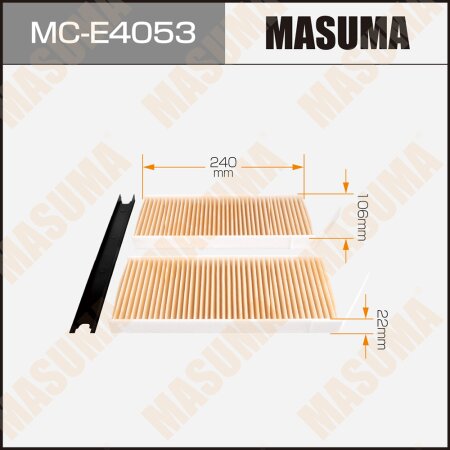 Cabin air filter Masuma, MC-E4053