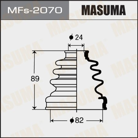 CV Joint boot Masuma (silicone), MFs-2070