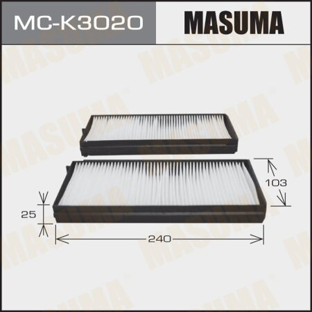 Cabin air filter Masuma, MC-K3020