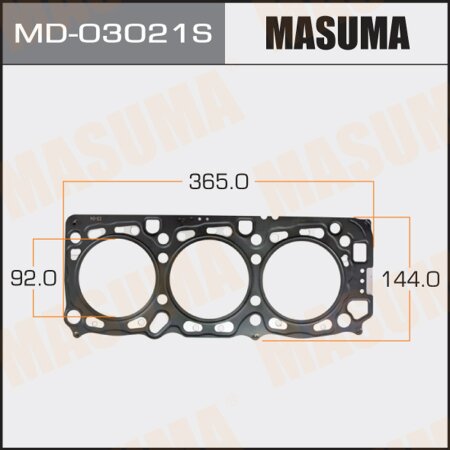 4-layer head gasket (metal-elastomer) Masuma, thickness 1,25mm, MD-03021S