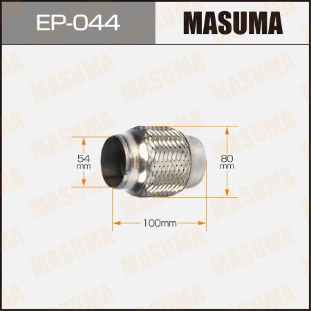 Flex pipe Masuma 2-layer 54x100, EP-044