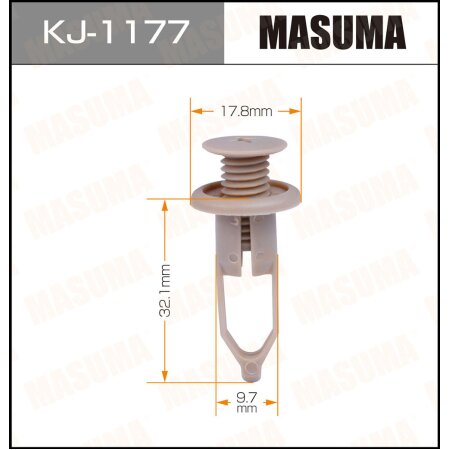 Retainer clip Masuma plastic, KJ-1177