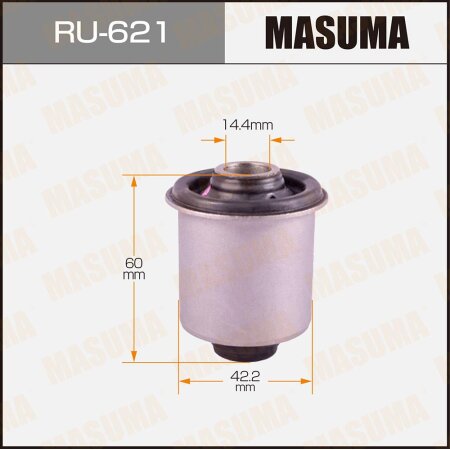 Silent block suspension bush Masuma, RU-621