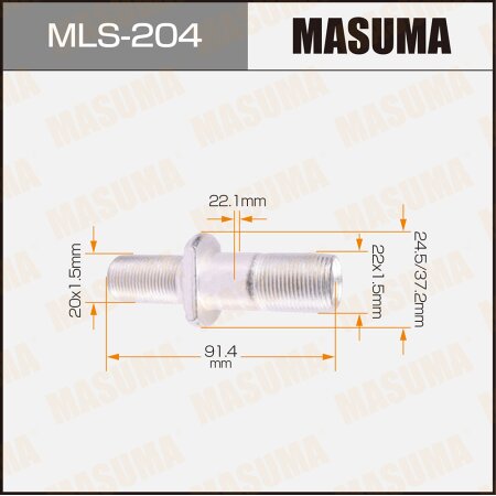 Wheel stud Masuma M22x1.5(R), M20x1.5(L), MLS-204