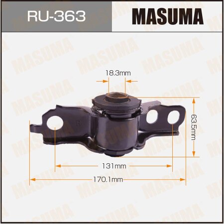 Silent block suspension bush Masuma, RU-363