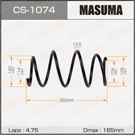 Coil spring Masuma, CS-1074