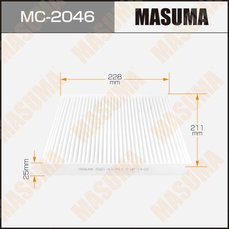 Cabin air filter Masuma, MC-2046