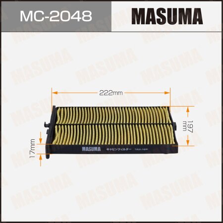 Cabin air filter Masuma, MC-2048