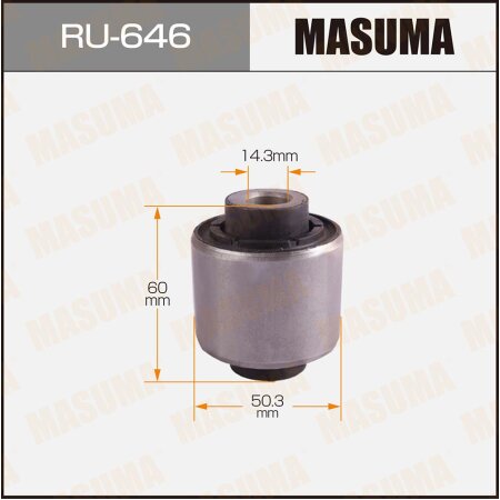 Silent block suspension bush Masuma, RU-646