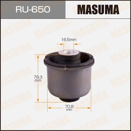 Silent block suspension bush Masuma, RU-650