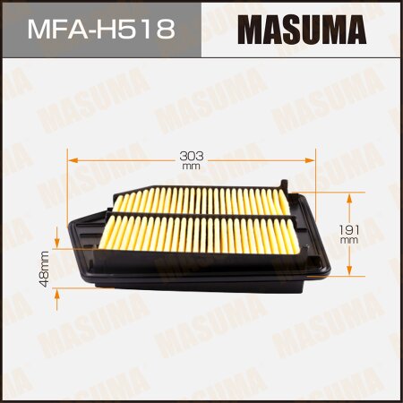 Air filter Masuma, MFA-H518