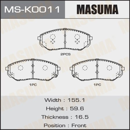 Brake pads Masuma, MS-K0011