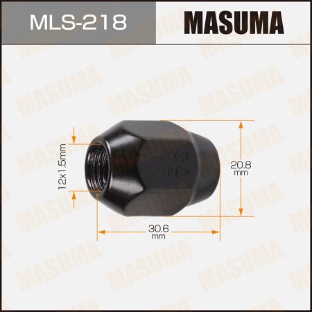 Wheel nut Masuma M12x1.5(R) size 21, MLS-218