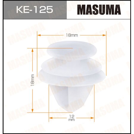 Retainer clip Masuma plastic, KE-125