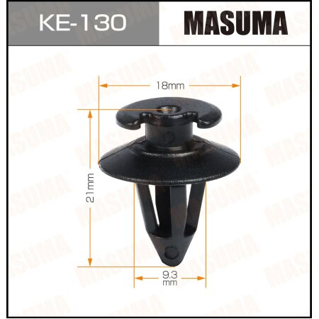 Retainer clip Masuma plastic, KE-130