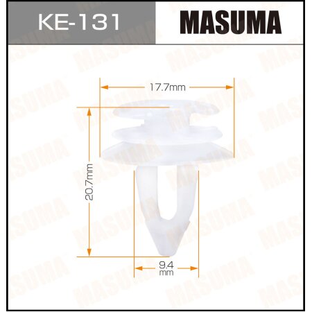 Retainer clip Masuma plastic, KE-131