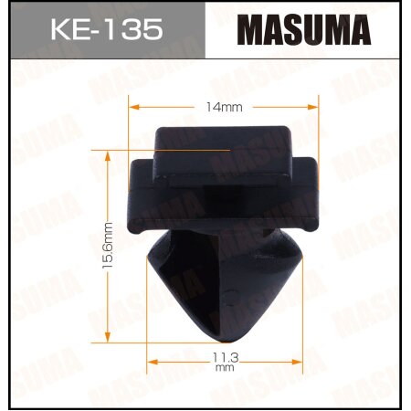 Retainer clip Masuma plastic, KE-135