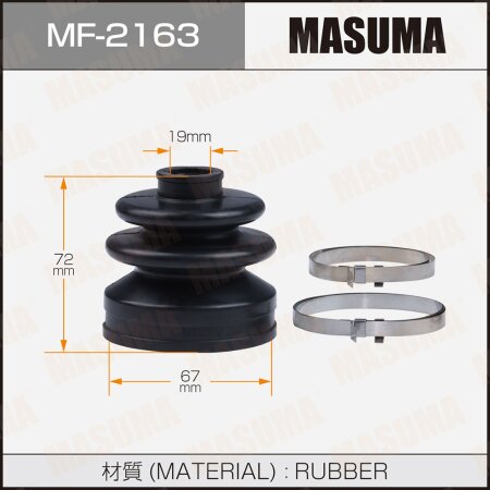 CV Joint boot Masuma (rubber), MF-2163