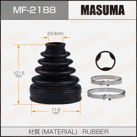 CV Joint boot Masuma (rubber), MF-2188