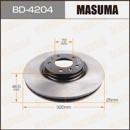 Brake disk Masuma, BD-4204