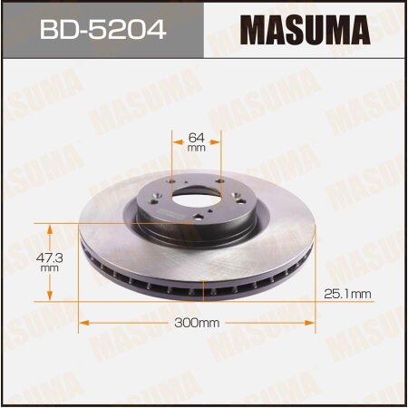 Brake disk Masuma, BD-5204