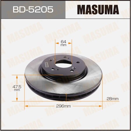 Brake disk Masuma, BD-5205