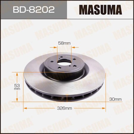 Brake disk Masuma, BD-8202