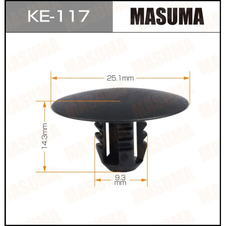 Retainer clip Masuma plastic, KE-117