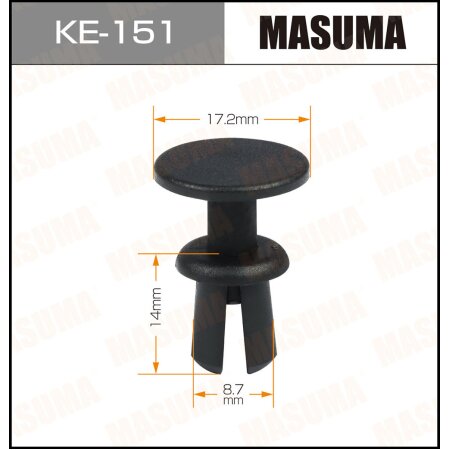 Retainer clip Masuma plastic, KE-151