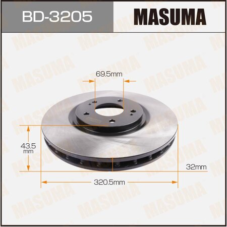 Brake disk Masuma, BD-3205