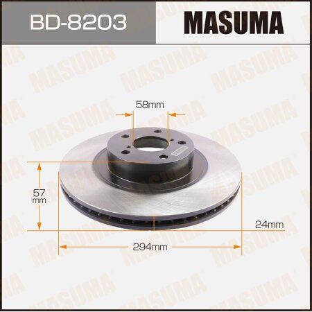 Brake disk Masuma, BD-8203