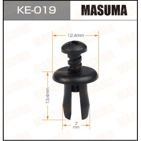 Retainer clip Masuma plastic, KE-019