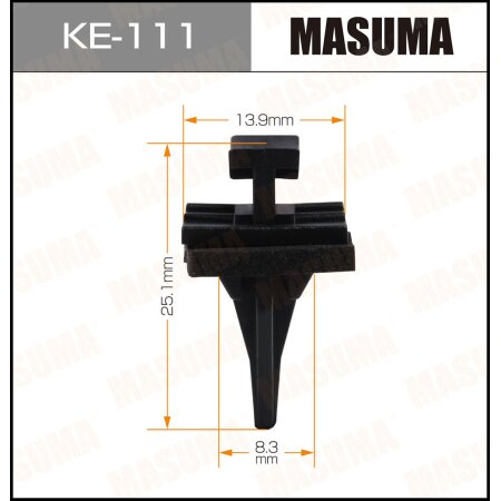 Retainer clip Masuma plastic, KE-111