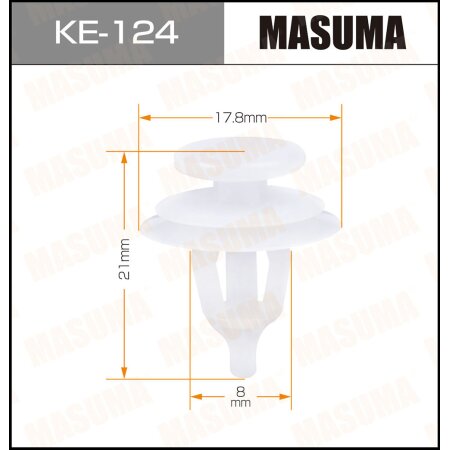 Retainer clip Masuma plastic, KE-124