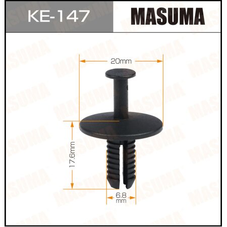 Retainer clip Masuma plastic, KE-147