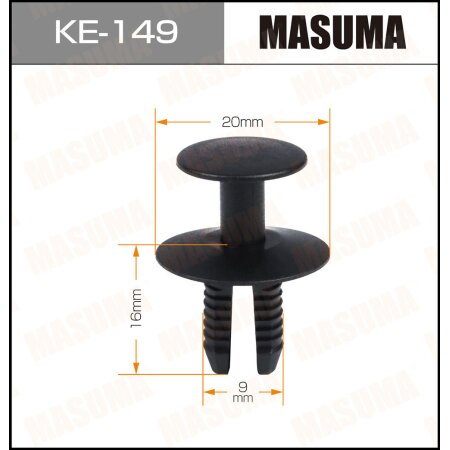 Retainer clip Masuma plastic, KE-149