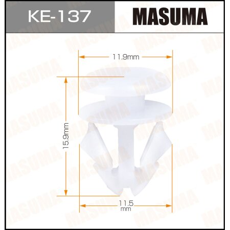 Retainer clip Masuma plastic, KE-137