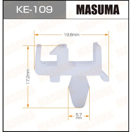 Retainer clip Masuma plastic, KE-109