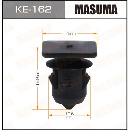 Retainer clip Masuma plastic, KE-162