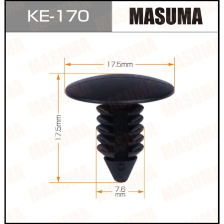 Retainer clip Masuma plastic, KE-170